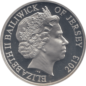 2012 SILVER £5 JERSEY ( PROOF ) - SILVER WORLD COINS - Cambridgeshire Coins