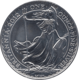 2012 SILVER BRITANNIA ONE OUNCE TWO POUNDS - Cambridgeshire Coins