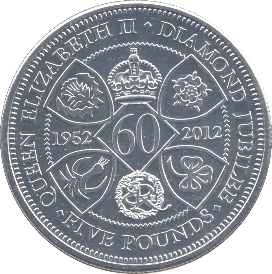 2012 SILVER FIVE POUNDS - SILVER WORLD COINS - Cambridgeshire Coins