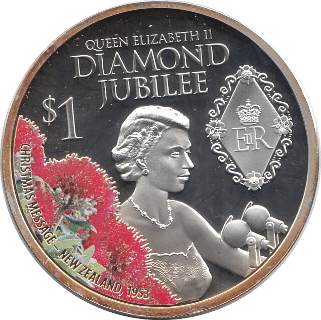 2012 SILVER ONE DOLLAR NEW ZEALAND - SILVER WORLD COINS - Cambridgeshire Coins