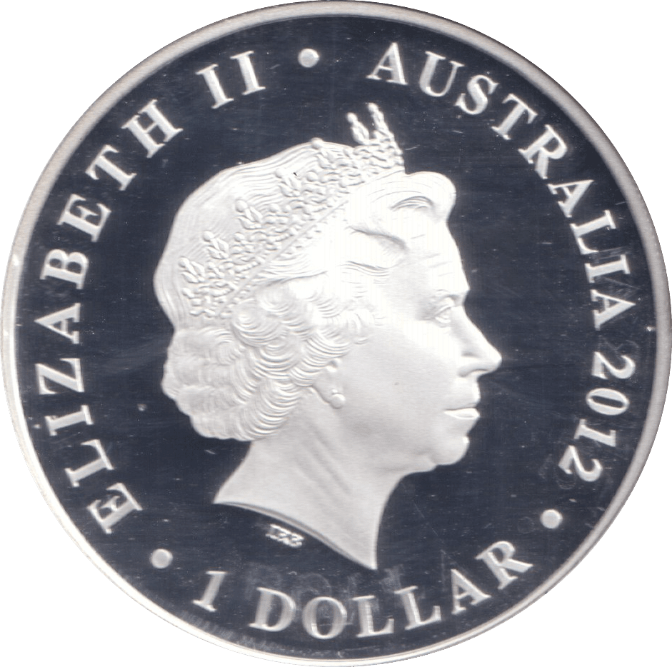 2012 SILVER PROOF $1 AUSTRALIA DIAMOND JUBILEE OF QUEEN ELIZABETH II - SILVER WORLD COINS - Cambridgeshire Coins