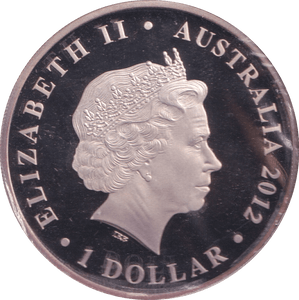 2012 SILVER PROOF 1 DOLLAR AUSTRALIA DIAMOND JUBILEE - SILVER WORLD COINS - Cambridgeshire Coins