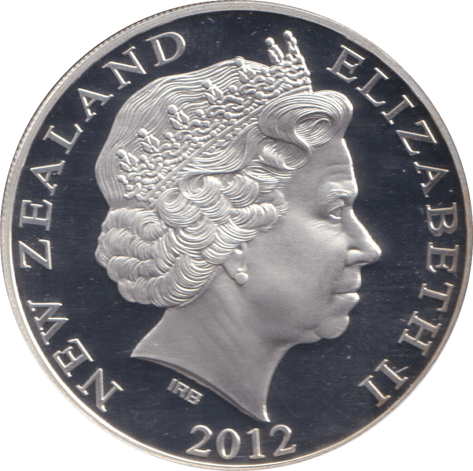 2012 SILVER PROOF $1 NEW ZEALAND DIAMOND JUBILEE OF QUEEN ELIZABETH II - SILVER WORLD COINS - Cambridgeshire Coins