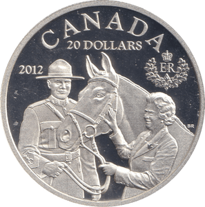 2012 SILVER PROOF 20 DOLLARS CANADA HORSE - SILVER WORLD COINS - Cambridgeshire Coins
