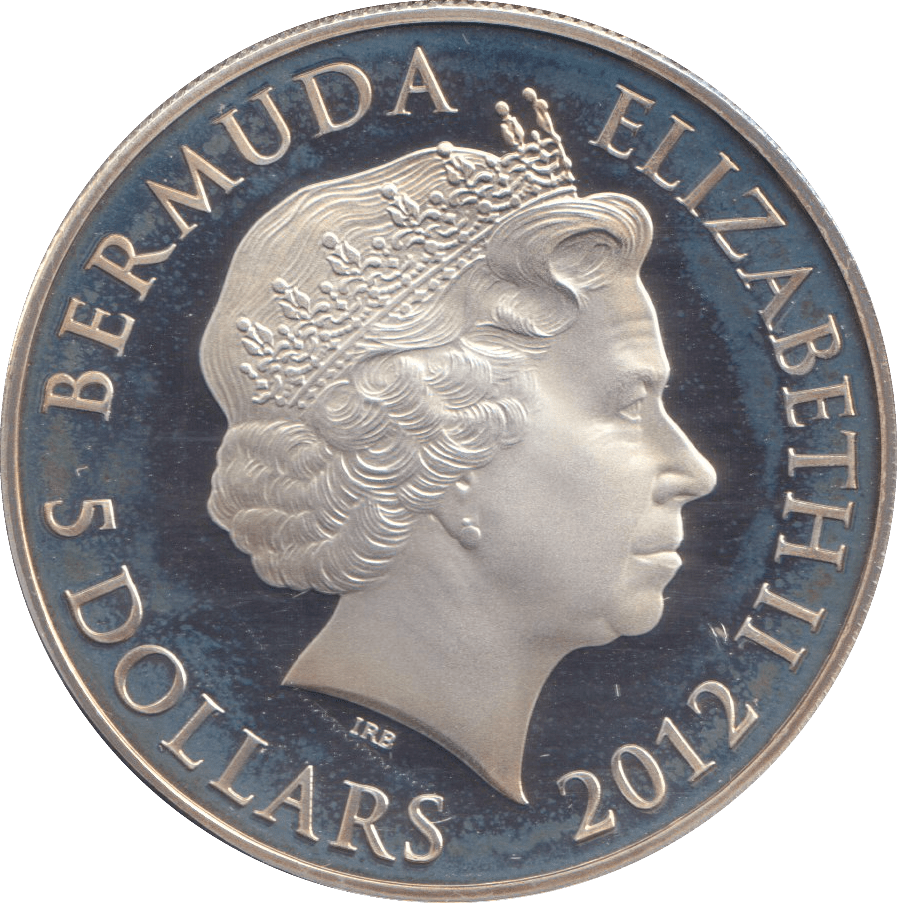 2012 SILVER PROOF 5 DOLLAR BERMUDA - SILVER WORLD COINS - Cambridgeshire Coins