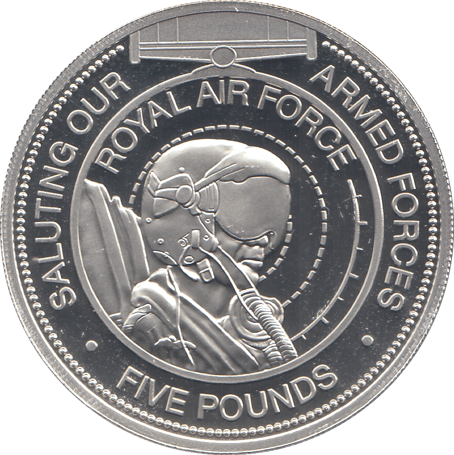2012 SILVER PROOF 5 POUNDS ROYAL AIR FORCE ARMED FORCES - WORLD COINS - Cambridgeshire Coins