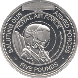 2012 SILVER PROOF 5 POUNDS ROYAL AIR FORCE ARMED FORCES - WORLD COINS - Cambridgeshire Coins