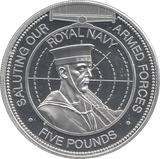 2012 SILVER PROOF 5 POUNDS ROYAL NAVY ARMED FORCES - WORLD COINS - Cambridgeshire Coins