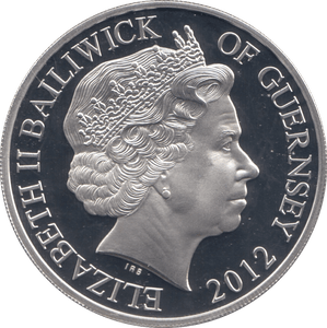 2012 SILVER PROOF DUKE OF CAMBRIDGE FIVE POUNDS GUERNSEY - SILVER WORLD COINS - Cambridgeshire Coins