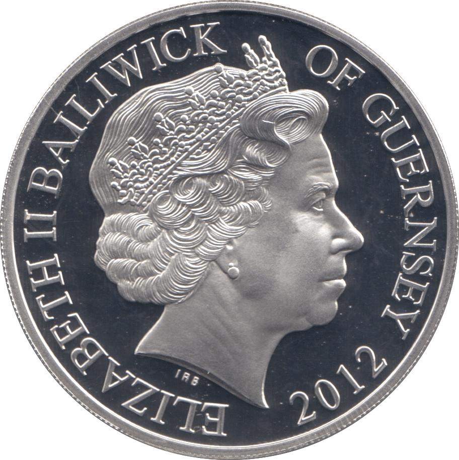 2012 SILVER PROOF DUKE OF CAMBRIDGE FIVE POUNDS GUERNSEY - SILVER WORLD COINS - Cambridgeshire Coins