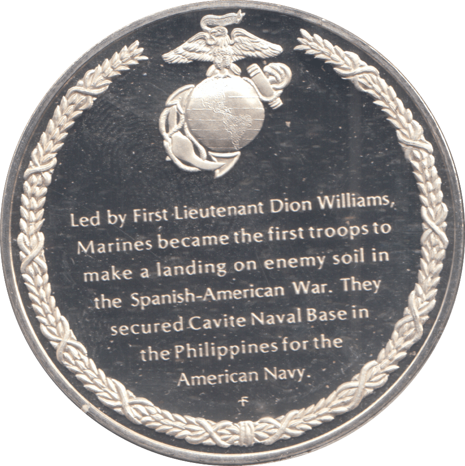 2012 SILVER PROOF FIRST LANDING OF THE SPANISH AMERICAN WAR - Silver Proof - Cambridgeshire Coins