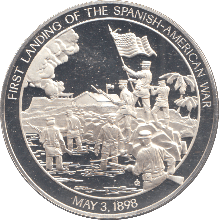 2012 SILVER PROOF FIRST LANDING OF THE SPANISH AMERICAN WAR - Silver Proof - Cambridgeshire Coins
