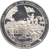 2012 SILVER PROOF FIRST LANDING OF THE SPANISH AMERICAN WAR - Silver Proof - Cambridgeshire Coins