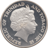 2012 SILVER PROOF FIVE DOLLARS TRINIDAD AND TOBAGO - SILVER WORLD COINS - Cambridgeshire Coins