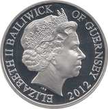 2012 SILVER PROOF FIVE POUNDS GUERNSEY THE DUKE OF CAMBRIDGE 30TH BDAY - SILVER WORLD COINS - Cambridgeshire Coins