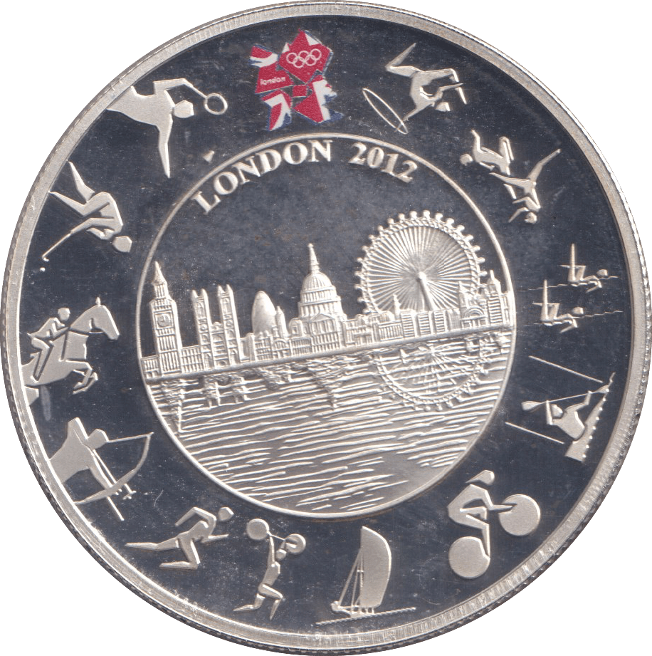 2012 SILVER PROOF FIVE POUNDS LONDON OLYMPICS - £5 Silver Proof - Cambridgeshire Coins