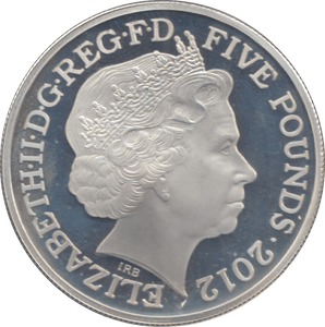 2012 SILVER PROOF FIVE POUNDS - £5 Silver Proof - Cambridgeshire Coins