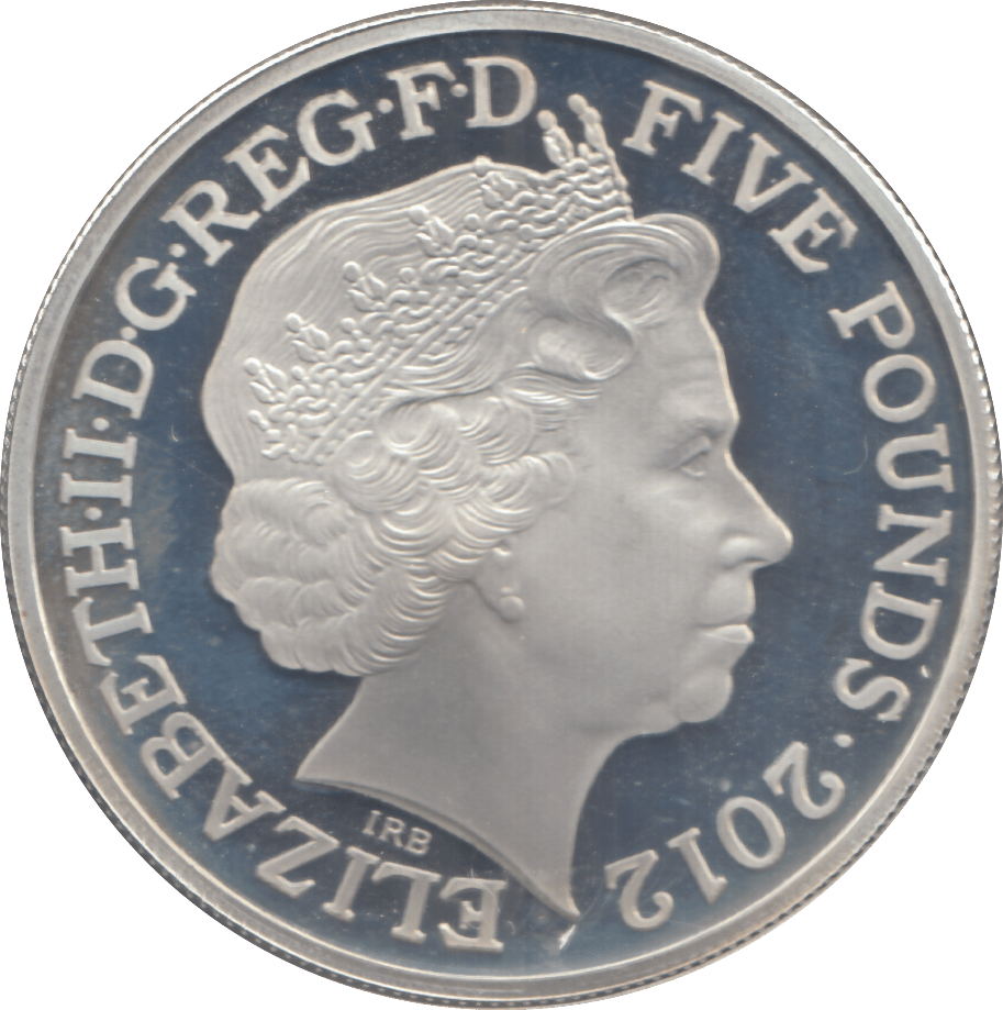 2012 SILVER PROOF FIVE POUNDS - £5 Silver Proof - Cambridgeshire Coins