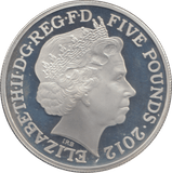 2012 SILVER PROOF FIVE POUNDS - £5 Silver Proof - Cambridgeshire Coins