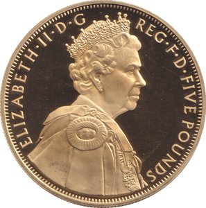 2012 SILVER PROOF GOLD PLATED £5 - £5 Silver Proof - Cambridgeshire Coins