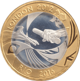 2012 SILVER PROOF LONDON & RIO OLYMPICS TWO POUNDS - £2 Silver Proof - Cambridgeshire Coins