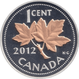2012 SILVER PROOF ONE CENT CANADA - SILVER WORLD COINS - Cambridgeshire Coins