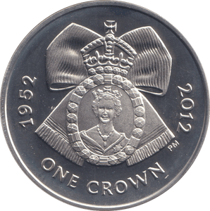 2012 SILVER PROOF ONE CROWN ASCENSION ISLAND - SILVER WORLD COINS - Cambridgeshire Coins