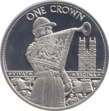 2012 SILVER PROOF ONE CROWN ISLE OF MAN - SILVER WORLD COINS - Cambridgeshire Coins