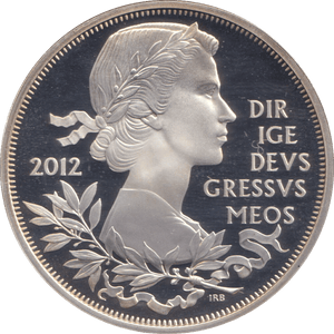 2012 SILVER PROOF £5 DIAMOND JUBILEE OF ELIZABETH II - SILVER WORLD COINS - Cambridgeshire Coins