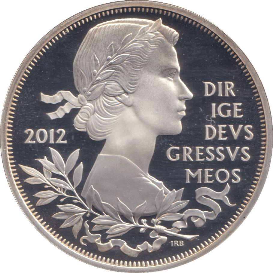 2012 SILVER PROOF £5 DIAMOND JUBILEE OF ELIZABETH II - SILVER WORLD COINS - Cambridgeshire Coins