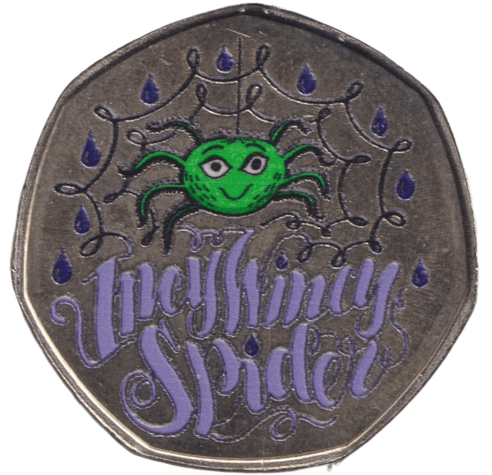 2012 SPIDER 50P SHAPED COIN - 50P SHAPED COIN - Cambridgeshire Coins
