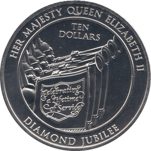 2012 TEN DOLLARS DIAMOND JUBILEE - WORLD COINS - Cambridgeshire Coins