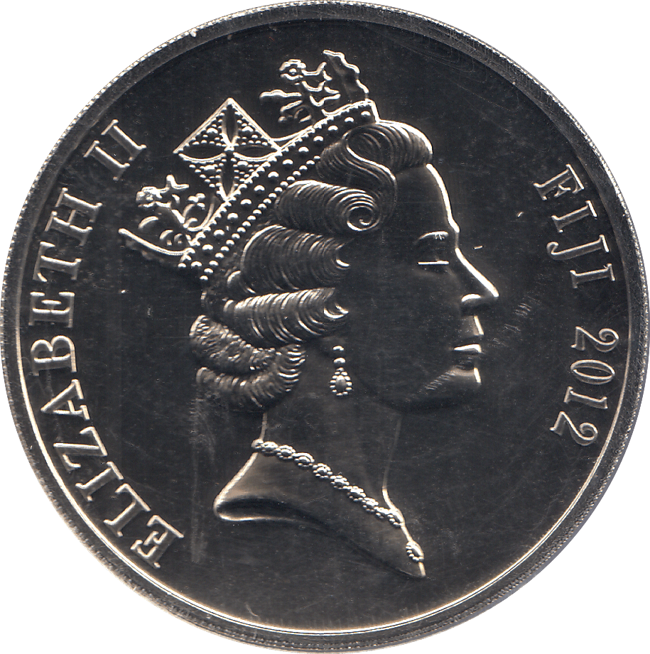 2012 TEN DOLLARS FIJI DIAMOND JUBILLEE - WORLD COINS - Cambridgeshire Coins