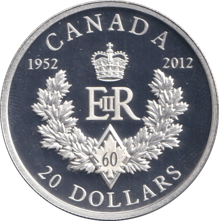 2012 TWENTY DOLLARS SILVER PROOF CANADA - WORLD COINS - Cambridgeshire Coins