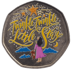 2012 TWINKLE TWINKLE LITTLE STAR 50P SHAPED COIN - 50P SHAPED COIN - Cambridgeshire Coins