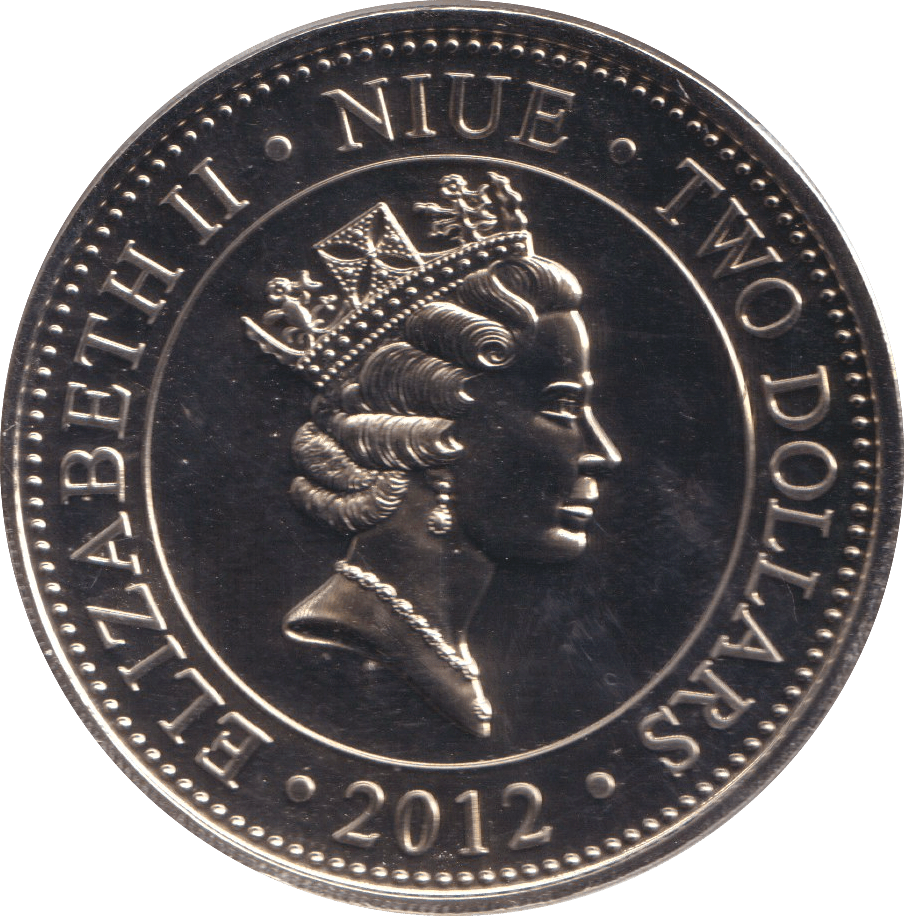 2012 TWO DOLLARS BU NIUE - WORLD COINS - Cambridgeshire Coins