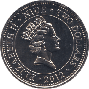 2012 TWO DOLLARS NIUE F373 - WORLD COINS - Cambridgeshire Coins