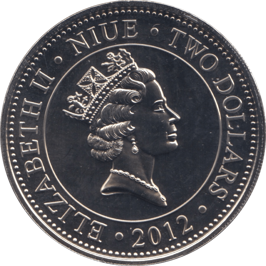 2012 TWO DOLLARS NIUE F373 - WORLD COINS - Cambridgeshire Coins