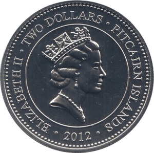 2012 TWO DOLLARS PITCAIRN ISLANDS - WORLD COINS - Cambridgeshire Coins