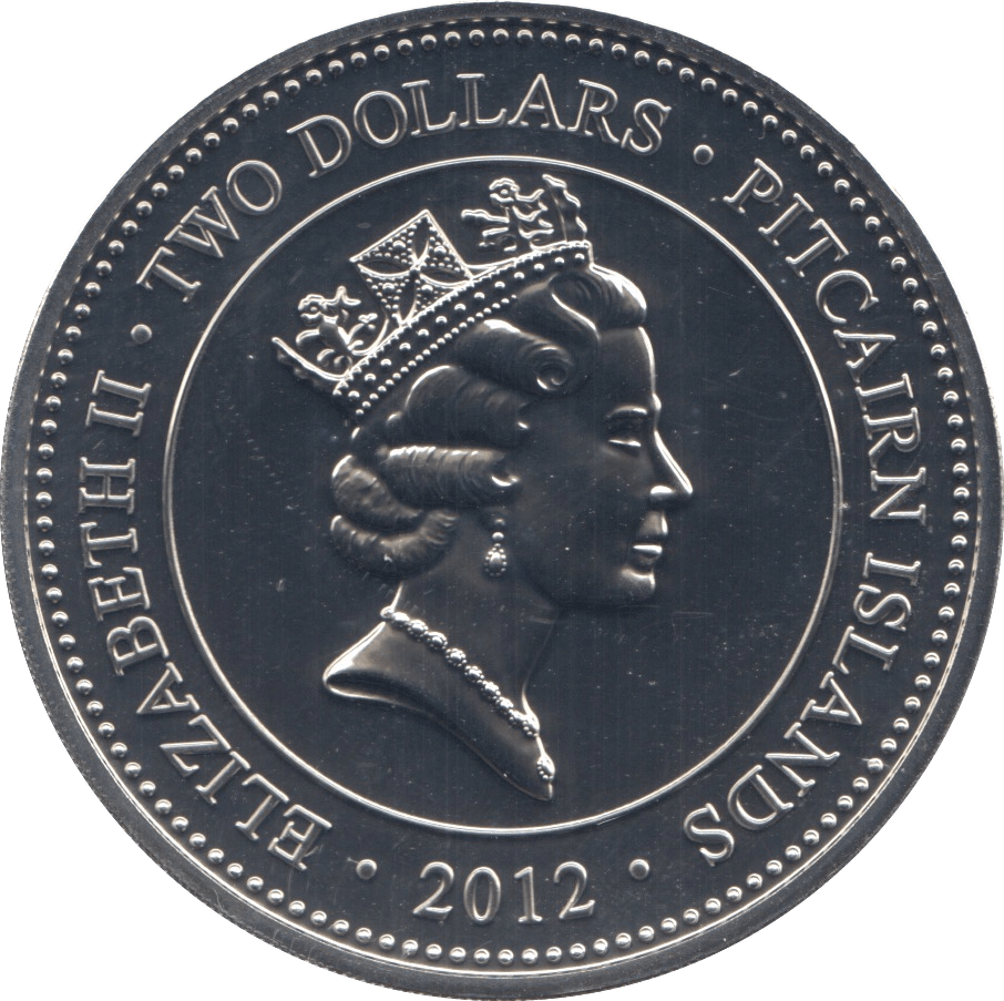 2012 TWO DOLLARS PITCAIRN ISLANDS - WORLD COINS - Cambridgeshire Coins