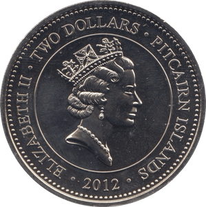 2012 TWO DOLLARS PITCAIRN ISLANDS - WORLD COINS - Cambridgeshire Coins