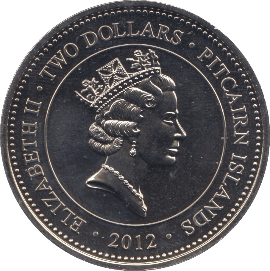 2012 TWO DOLLARS PITCAIRN ISLANDS - WORLD COINS - Cambridgeshire Coins