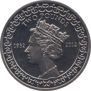 2012 TWO POUNDS BRITISH INDIAN OCEAN - WORLD COINS - Cambridgeshire Coins