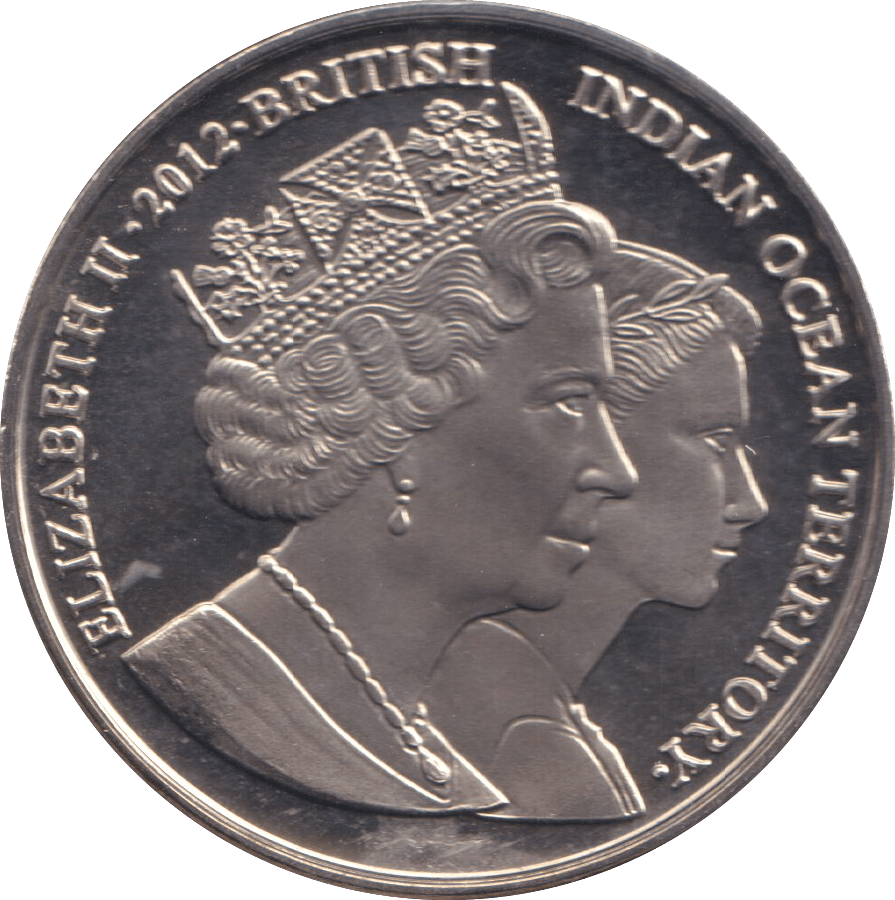 2012 TWO POUNDS PRINCESS MARGARET BRITISH INDIAN OCEAN TERRITORY - WORLD COINS - Cambridgeshire Coins
