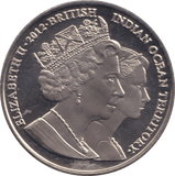 2012 TWO POUNDS PRINCESS MARGARET BRITISH INDIAN OCEAN TERRITORY - WORLD COINS - Cambridgeshire Coins