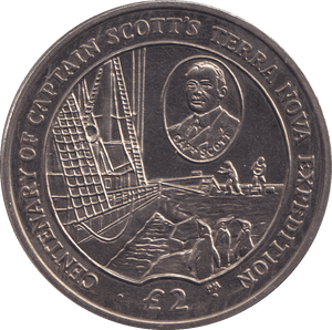 2012 TWO POUNDS TERRA NOVA EXPEDITION BRITISH ANTARCTIC TERRITORY - WORLD COINS - Cambridgeshire Coins