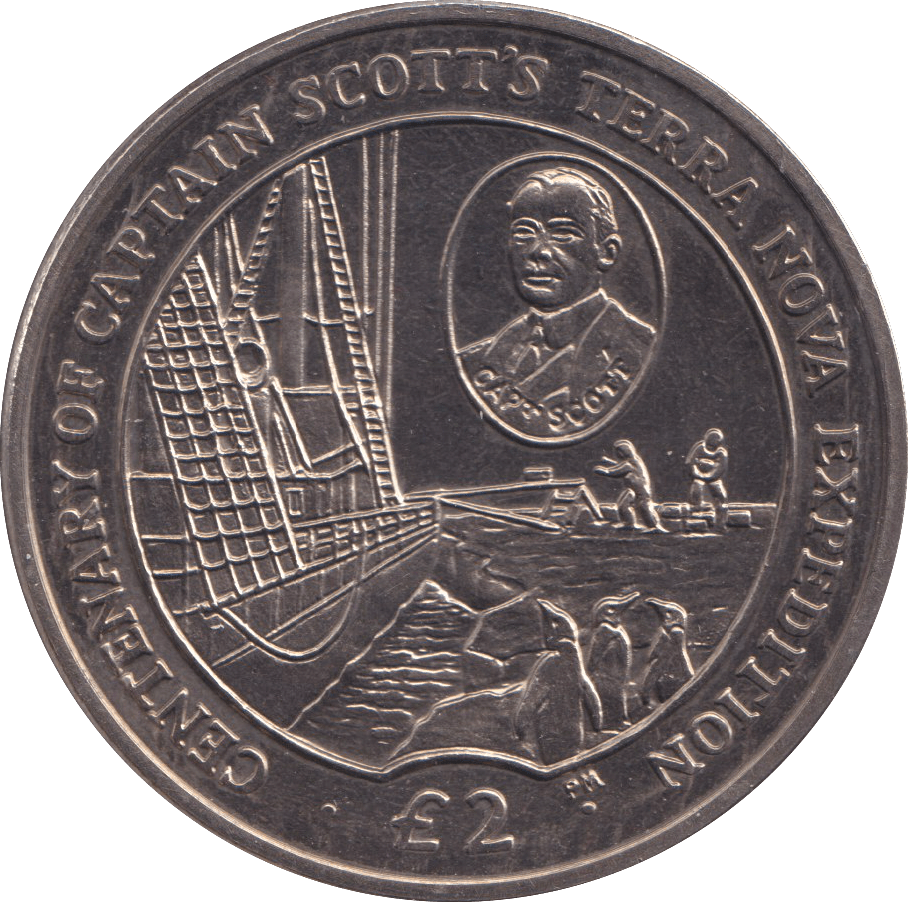 2012 TWO POUNDS TERRA NOVA EXPEDITION BRITISH ANTARCTIC TERRITORY - WORLD COINS - Cambridgeshire Coins