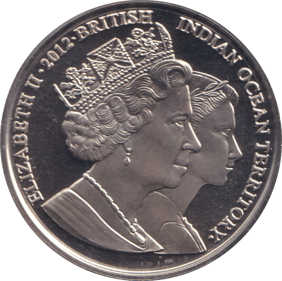 2012 TWO POUNDS THE QUEEN MOTHER BRITISH INDIAN OCEAN TERRITORY - WORLD COINS - Cambridgeshire Coins