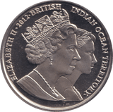 2012 TWO POUNDS THE QUEEN MOTHER BRITISH INDIAN OCEAN TERRITORY - WORLD COINS - Cambridgeshire Coins