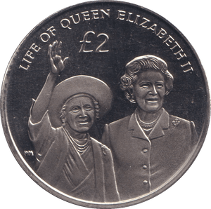 2012 TWO POUNDS THE QUEEN MOTHER BRITISH INDIAN OCEAN TERRITORY - WORLD COINS - Cambridgeshire Coins